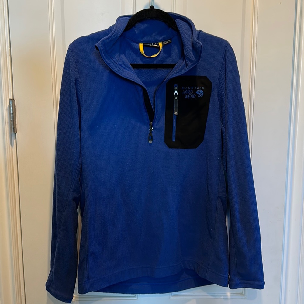Vintage Mountain Hardwear Blue Quarter-Zip Jacket - Men’s Large